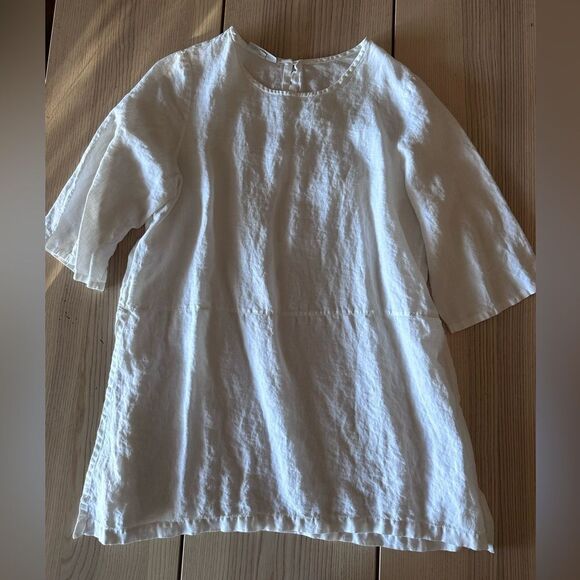 Bryn Walker Bre 100% linen tunic in white- Size Medium - Picture 1 of 7